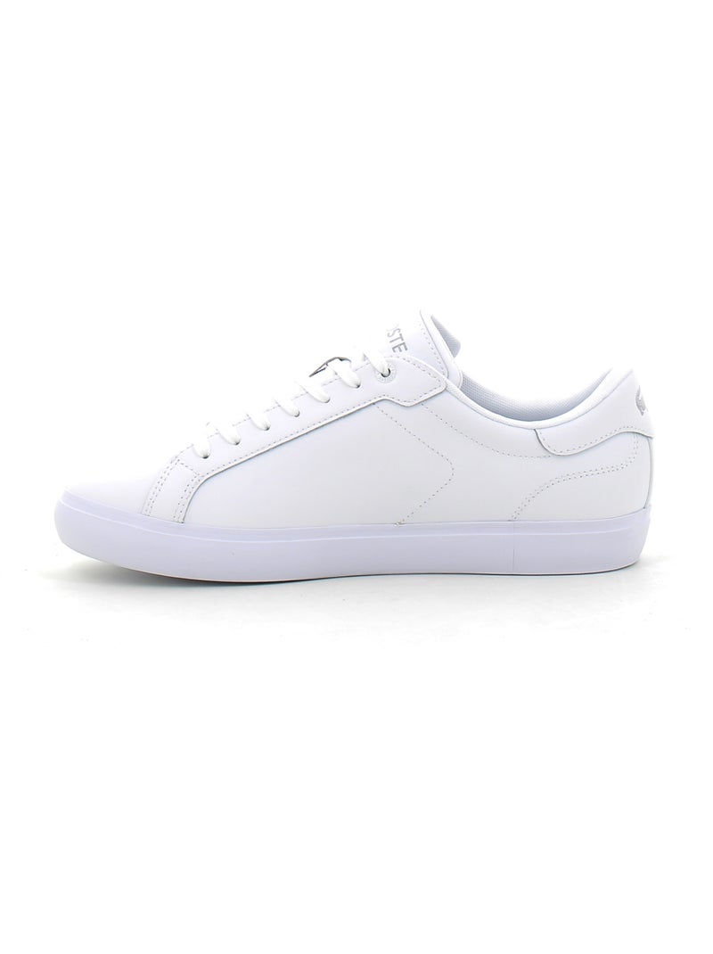 Baskets en Cuir Lacoste Blanc - Kiabi