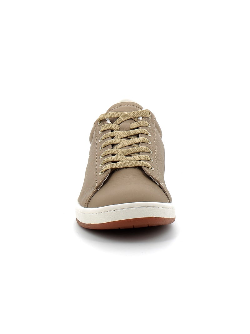 Baskets en Cuir Lacoste Marron - Kiabi