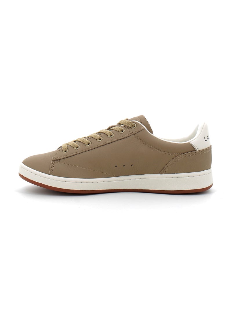 Baskets en Cuir Lacoste Marron - Kiabi