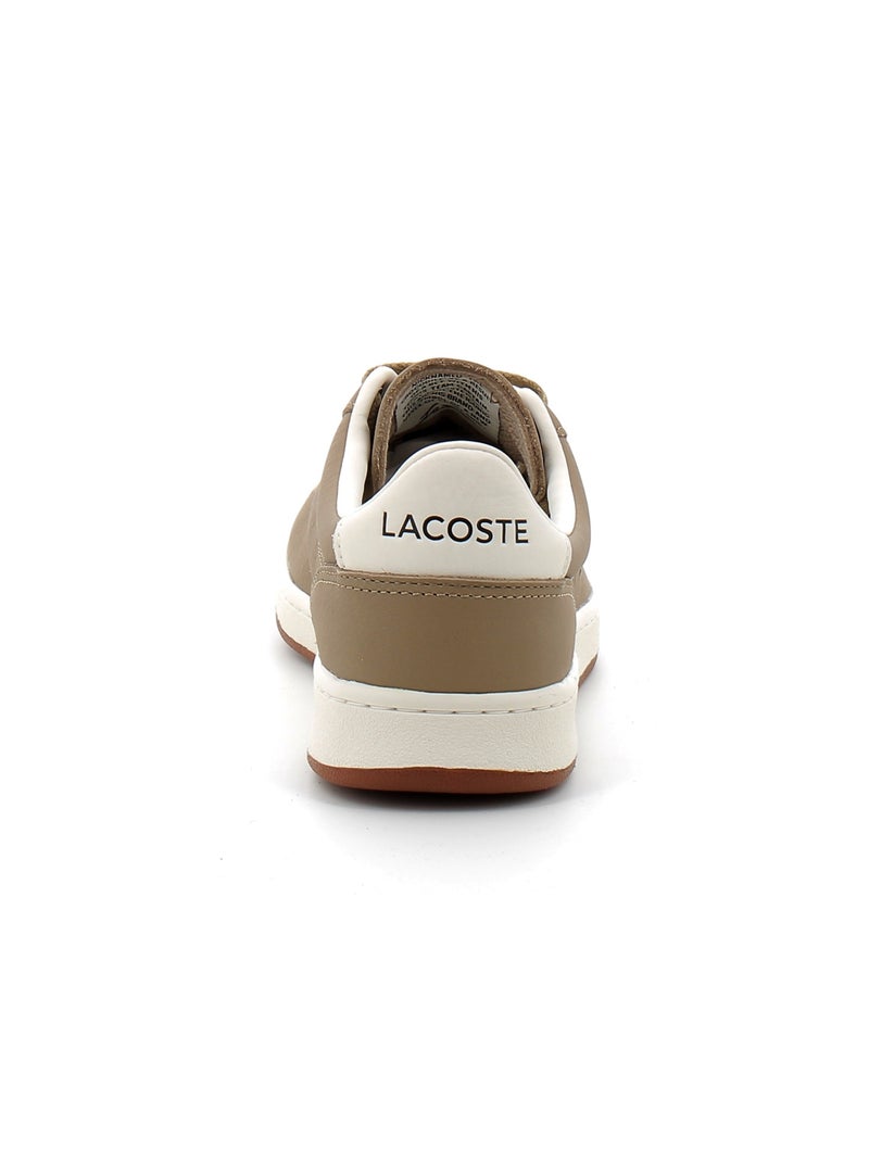 Baskets en Cuir Lacoste Marron - Kiabi