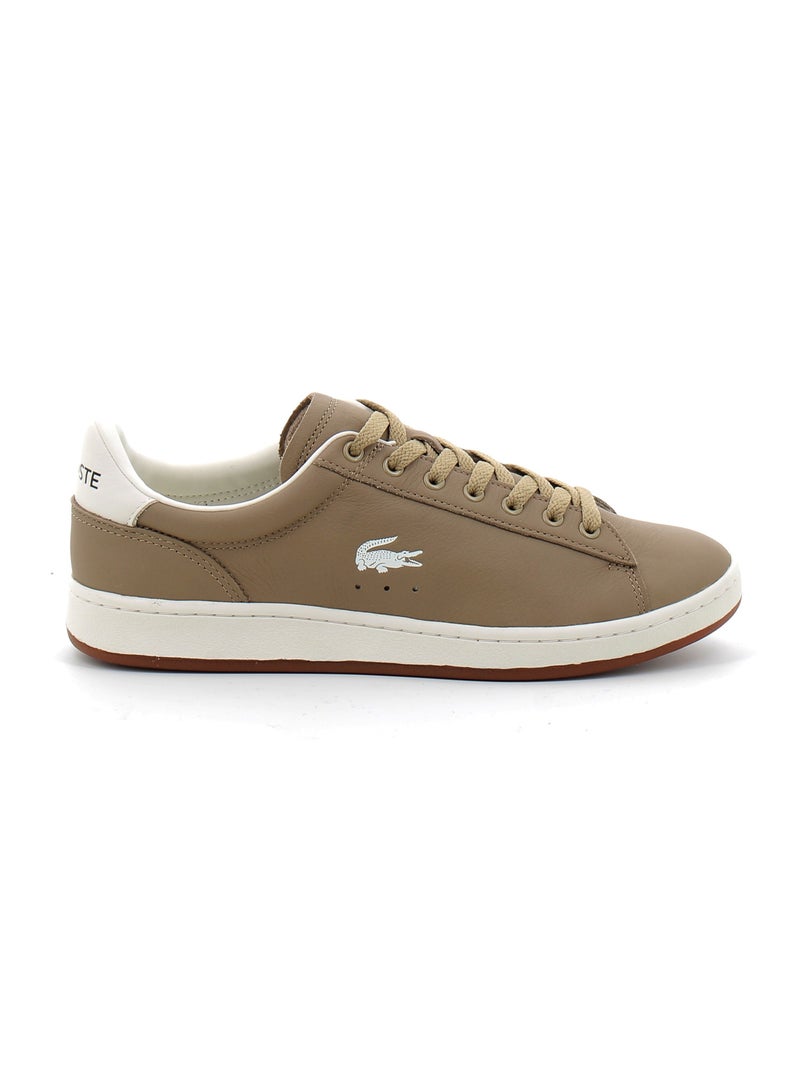 Baskets en Cuir Lacoste Marron - Kiabi