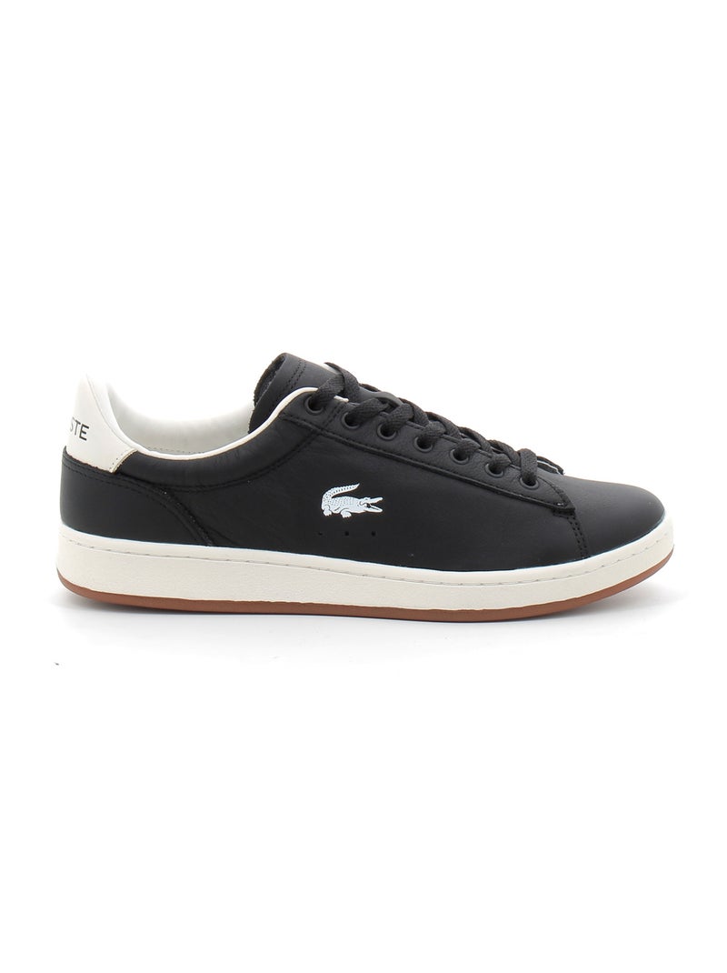 Baskets en Cuir Lacoste Noir - Kiabi