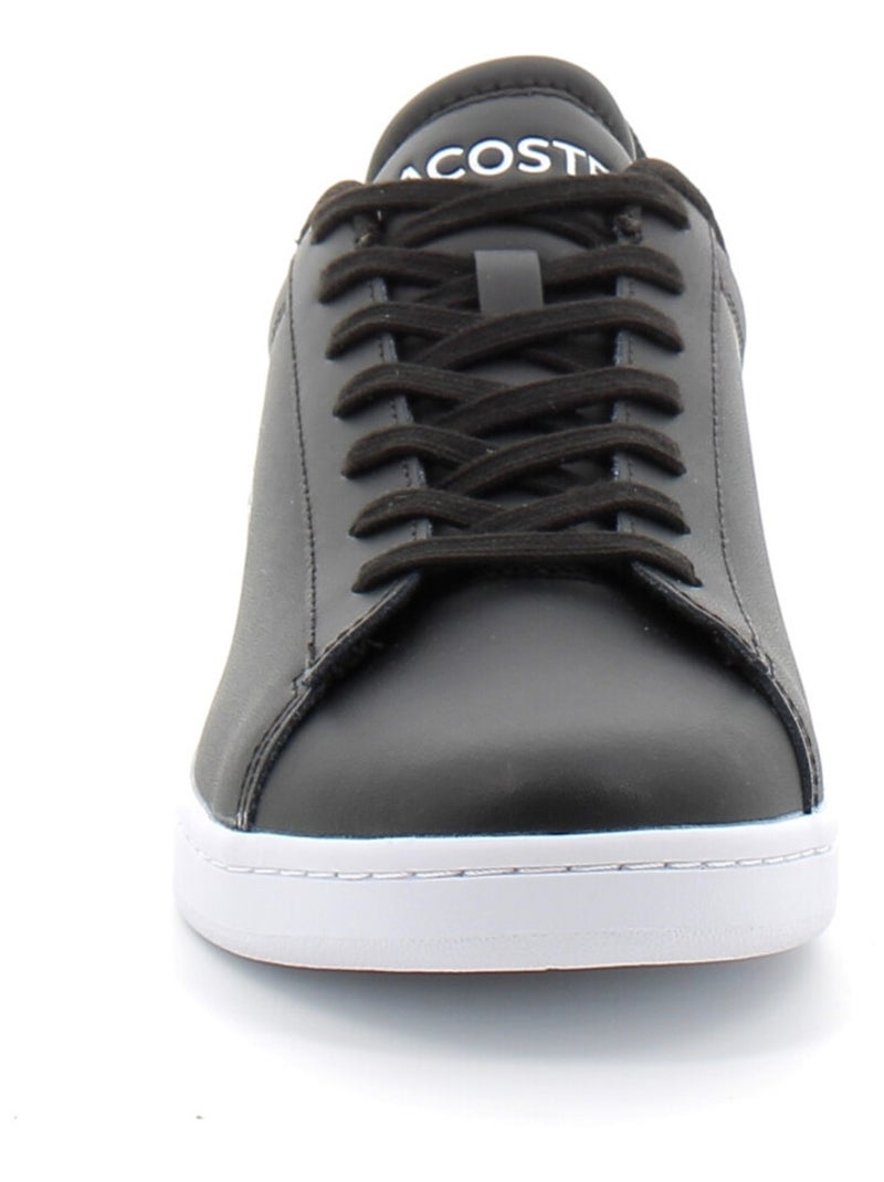 Baskets en Cuir Lacoste Noir - Kiabi