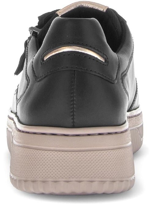 Baskets  en cuir lisse (adaptées Hallux Valgus) - Kiabi