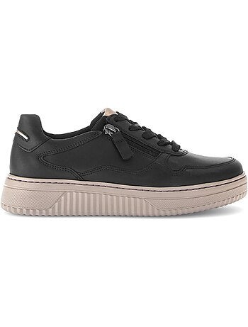 Baskets en cuir lisse (adaptées Hallux Valgus)