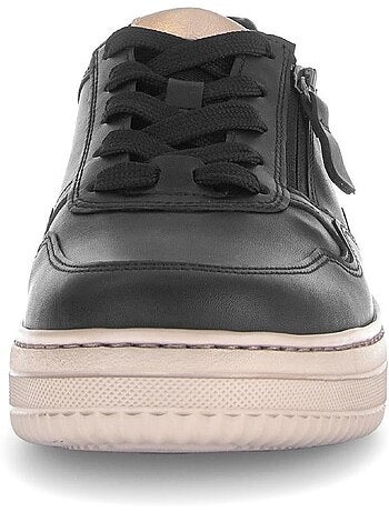 Baskets en cuir lisse (adaptées Hallux Valgus)
