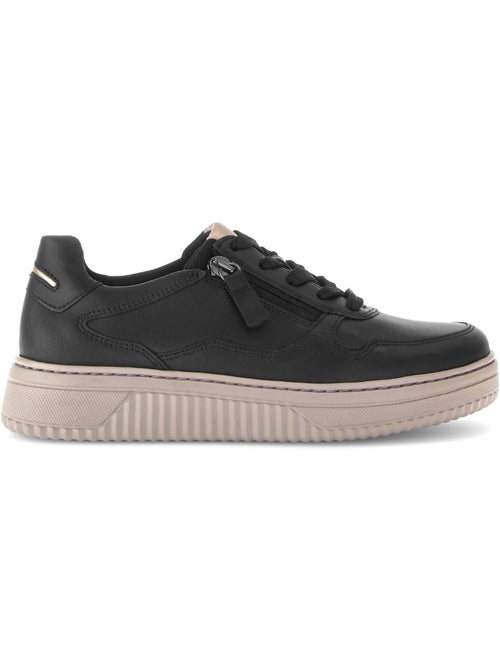 Baskets  en cuir lisse (adaptées Hallux Valgus) - Kiabi