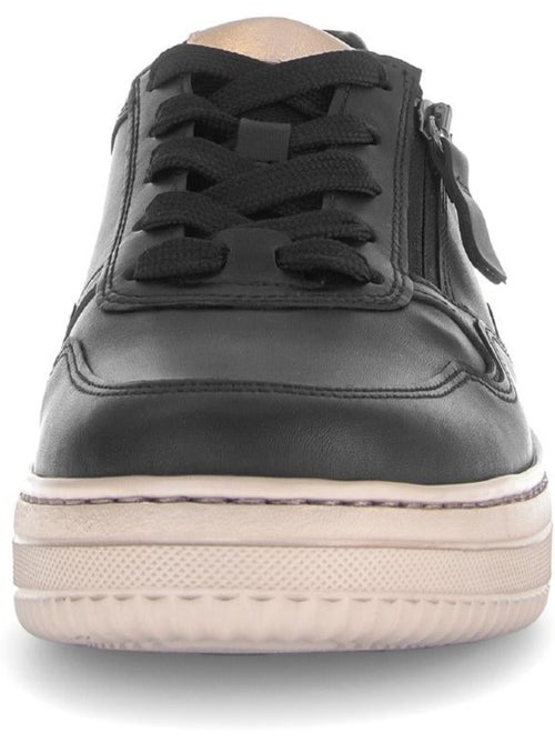 Baskets  en cuir lisse (adaptées Hallux Valgus) - Kiabi