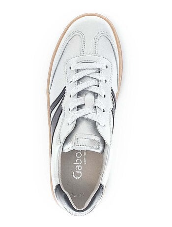 Baskets en cuir lisse