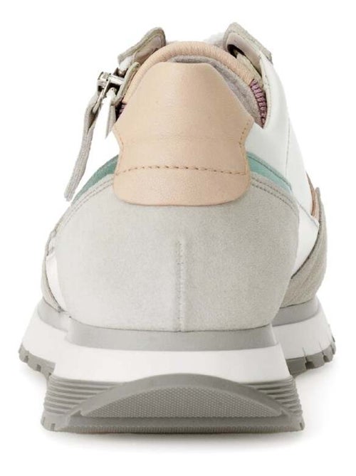 Baskets  en cuir lisse - Kiabi