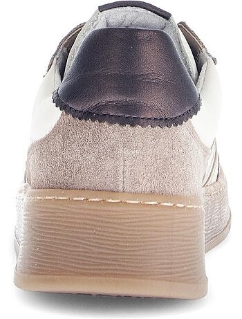 Baskets en cuir lisse