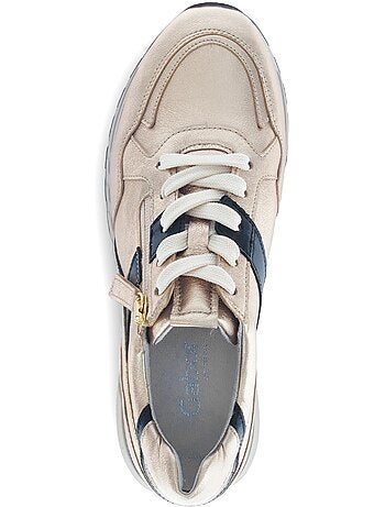 Baskets en cuir lisse