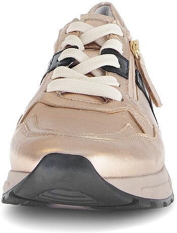 Baskets en cuir lisse