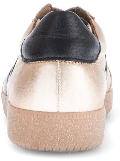 Baskets  en cuir lisse - Kiabi