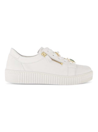 Baskets  en cuir lisse