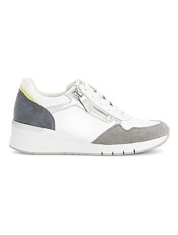 Baskets en cuir lisse