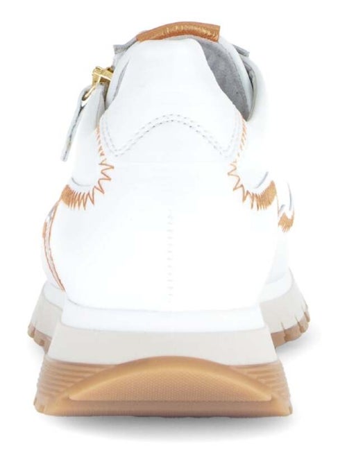 Baskets  en cuir lisse - Kiabi