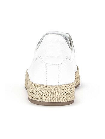 Baskets en cuir lisse