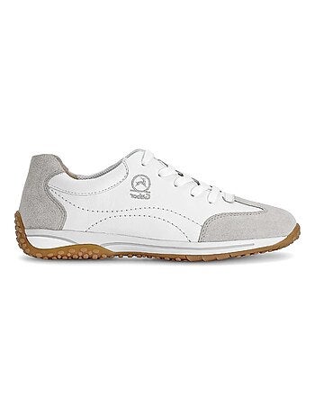 Baskets en cuir lisse