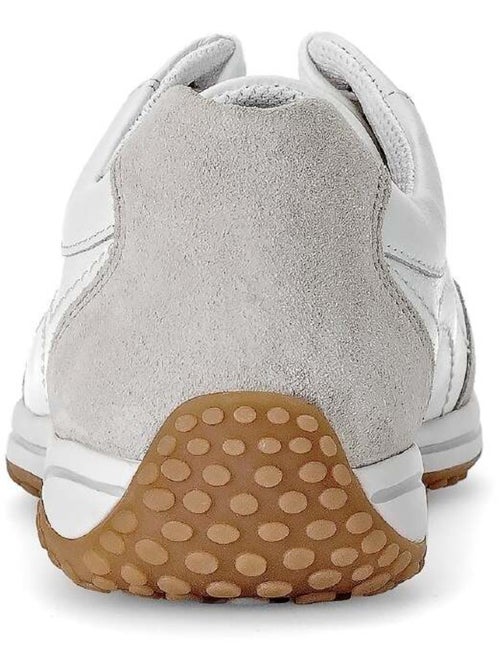 Baskets  en cuir lisse - Kiabi