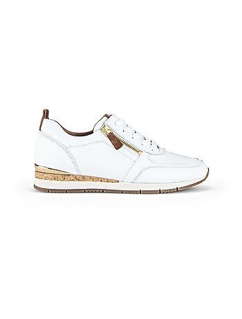 Baskets en cuir lisse