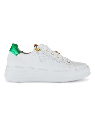 Baskets  en cuir lisse