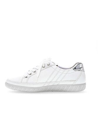 Baskets en cuir lisse