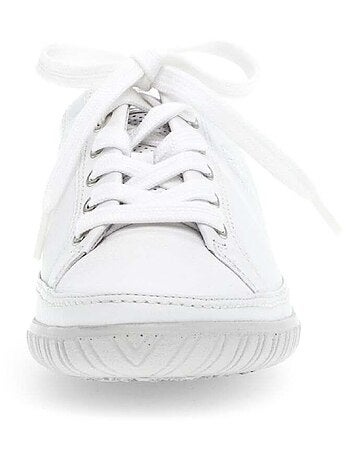 Baskets en cuir lisse