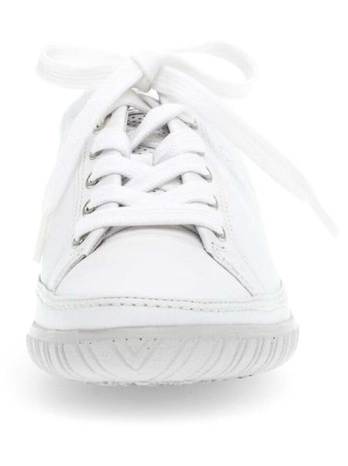 Baskets  en cuir lisse - Kiabi