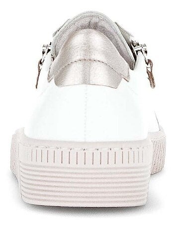 Baskets en cuir lisse