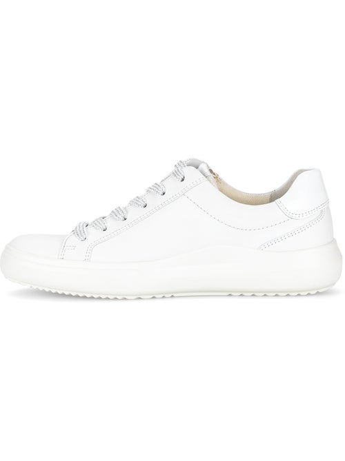 Baskets  en cuir lisse - Kiabi