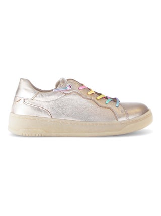 Baskets  en cuir lisse
