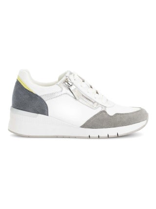 Baskets  en cuir lisse