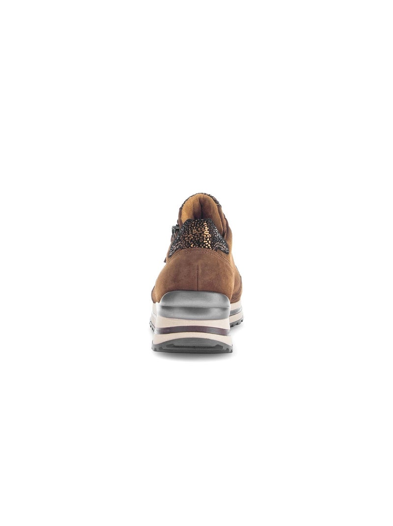 Baskets  en cuir Marron clair - Kiabi