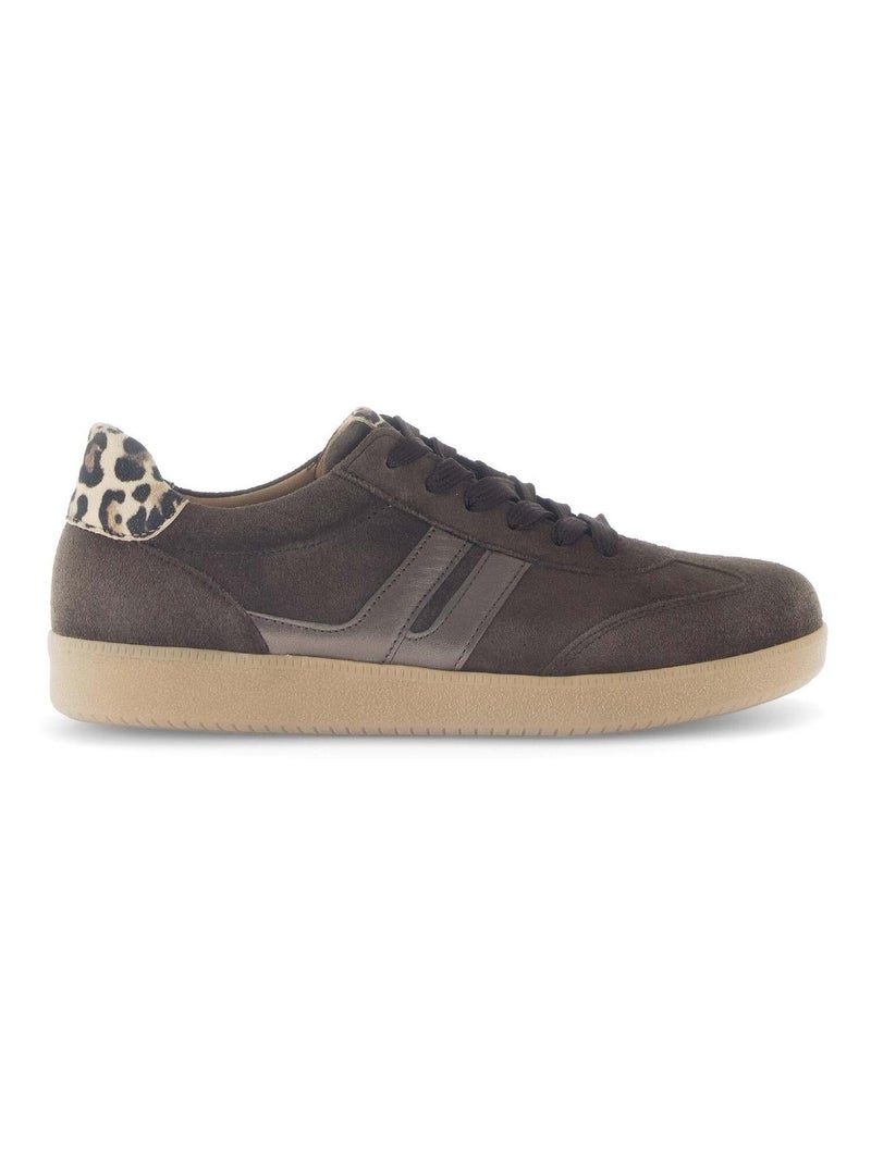 Baskets  en cuir Marron clair - Kiabi