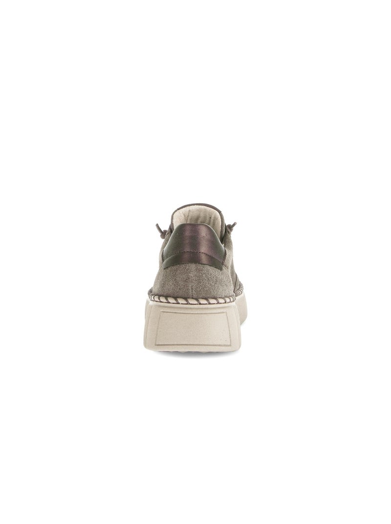 Baskets  en cuir Marron clair - Kiabi