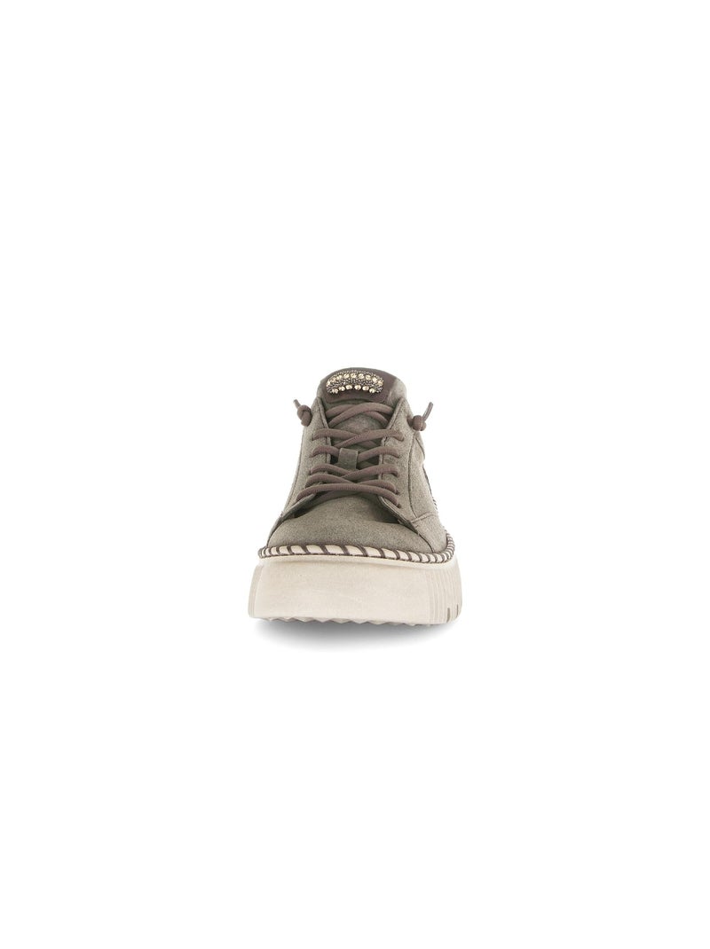 Baskets  en cuir Marron clair - Kiabi