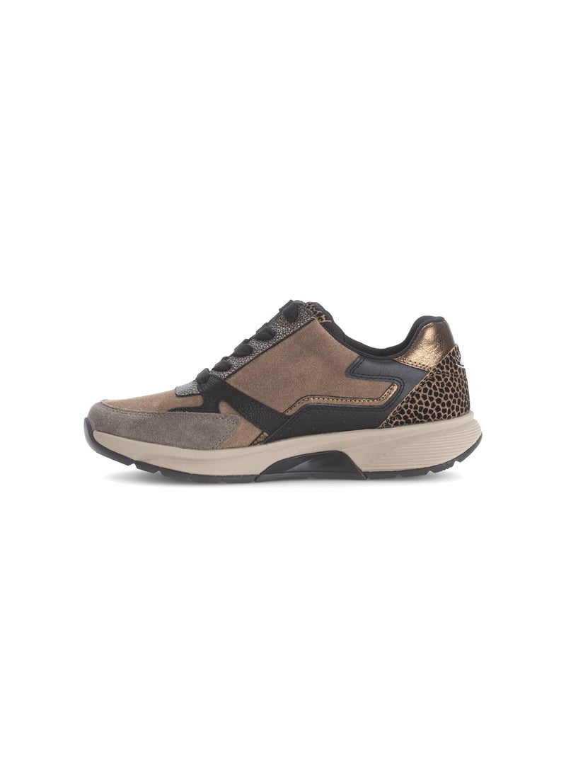 Baskets  en cuir Marron clair - Kiabi