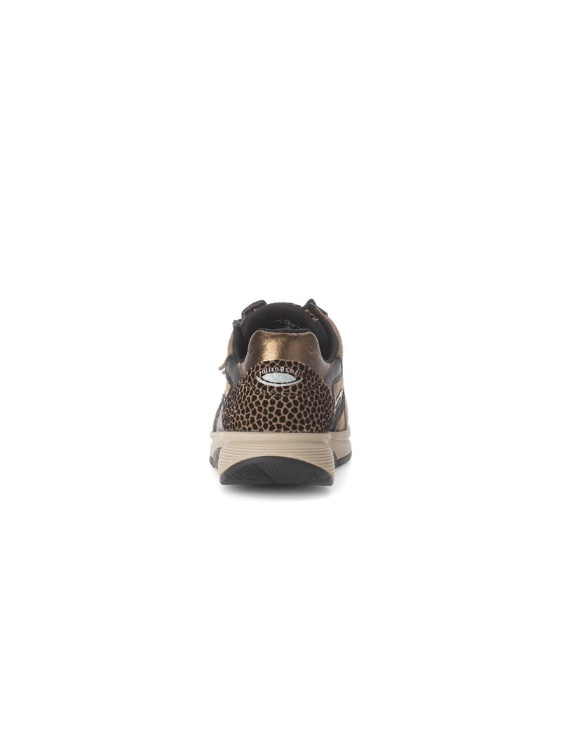 Baskets  en cuir Marron clair - Kiabi