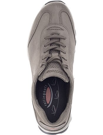 Baskets en cuir