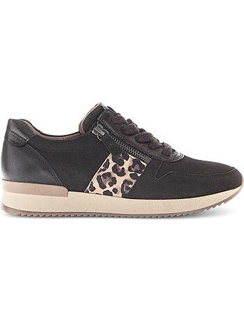 Baskets en cuir