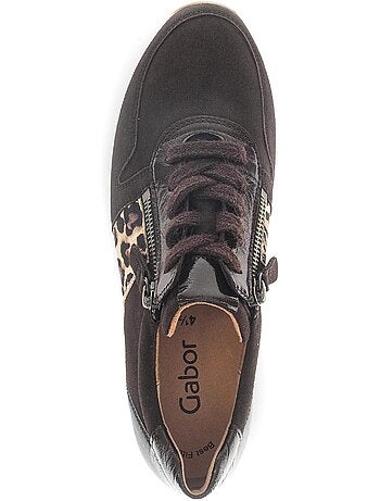 Baskets en cuir