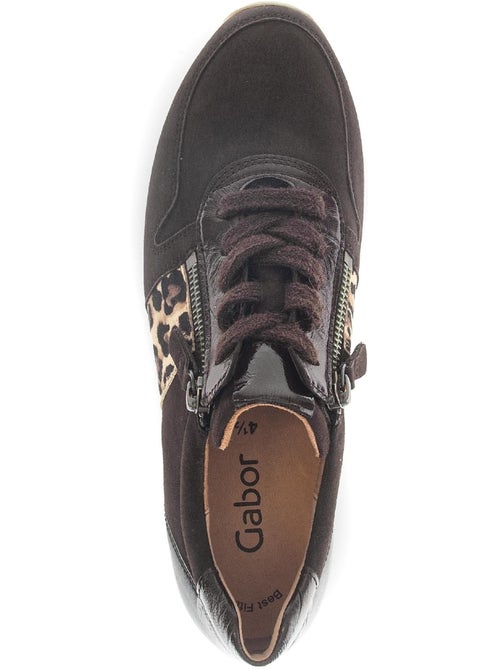 Baskets  en cuir - Kiabi