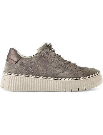 Baskets en cuir