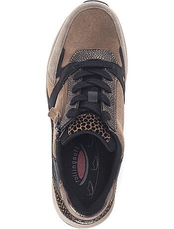 Baskets en cuir