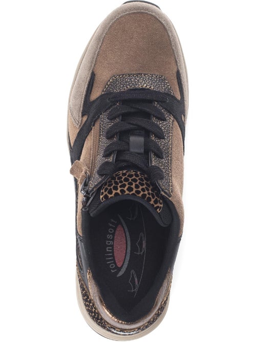 Baskets  en cuir - Kiabi