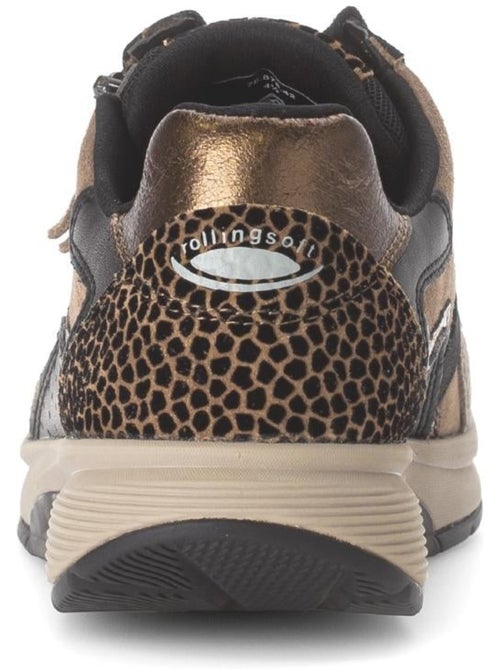 Baskets  en cuir - Kiabi