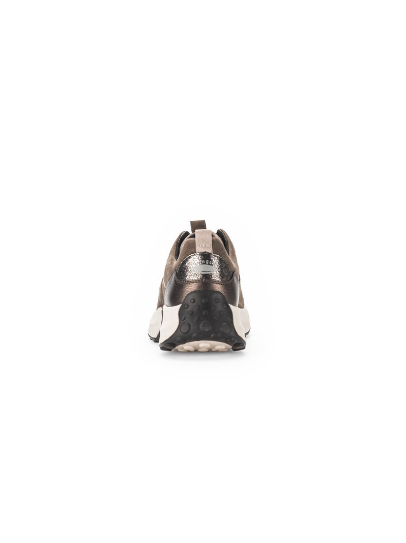 Baskets  en cuir Marron - Kiabi