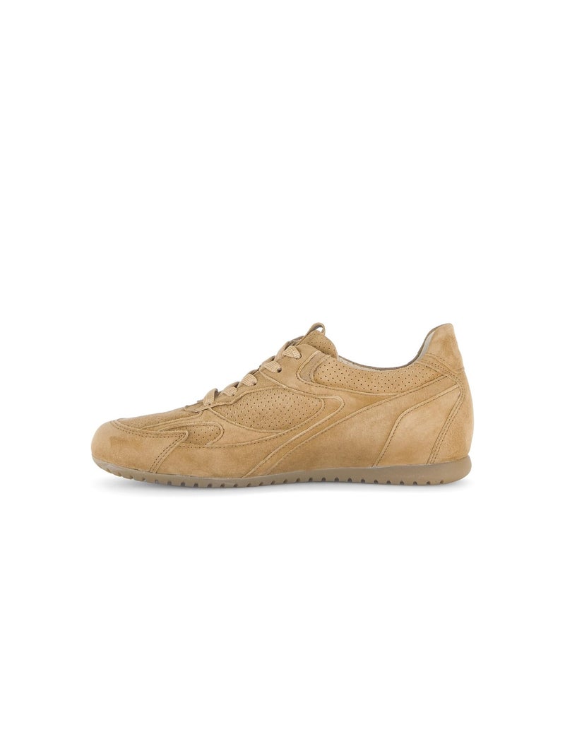 Baskets  en cuir Marron - Kiabi