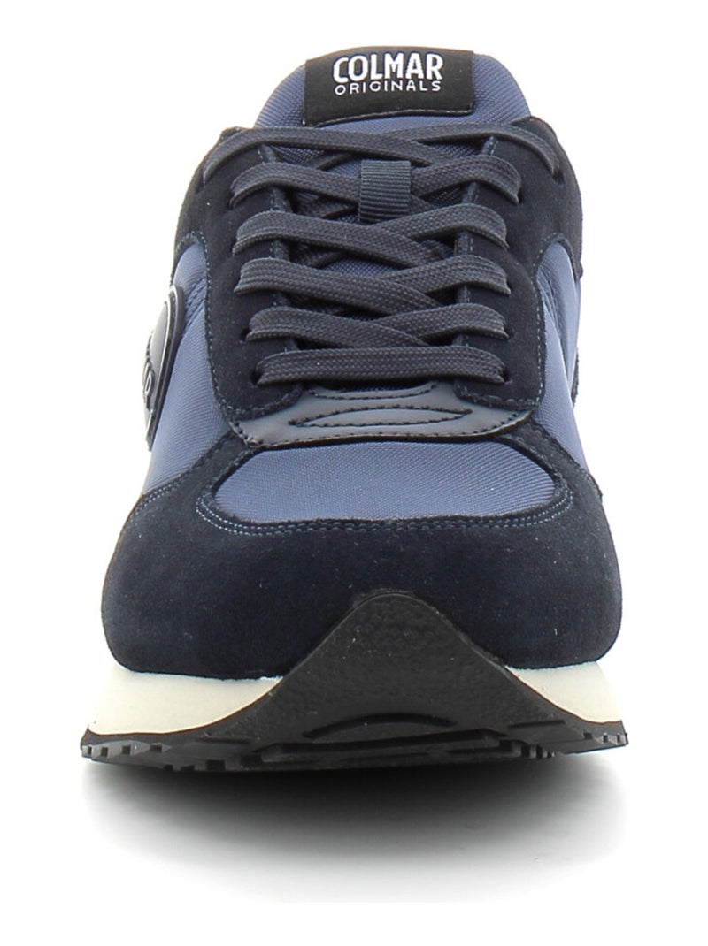 Baskets en Cuir & Mesh Colmar Bleu - Kiabi